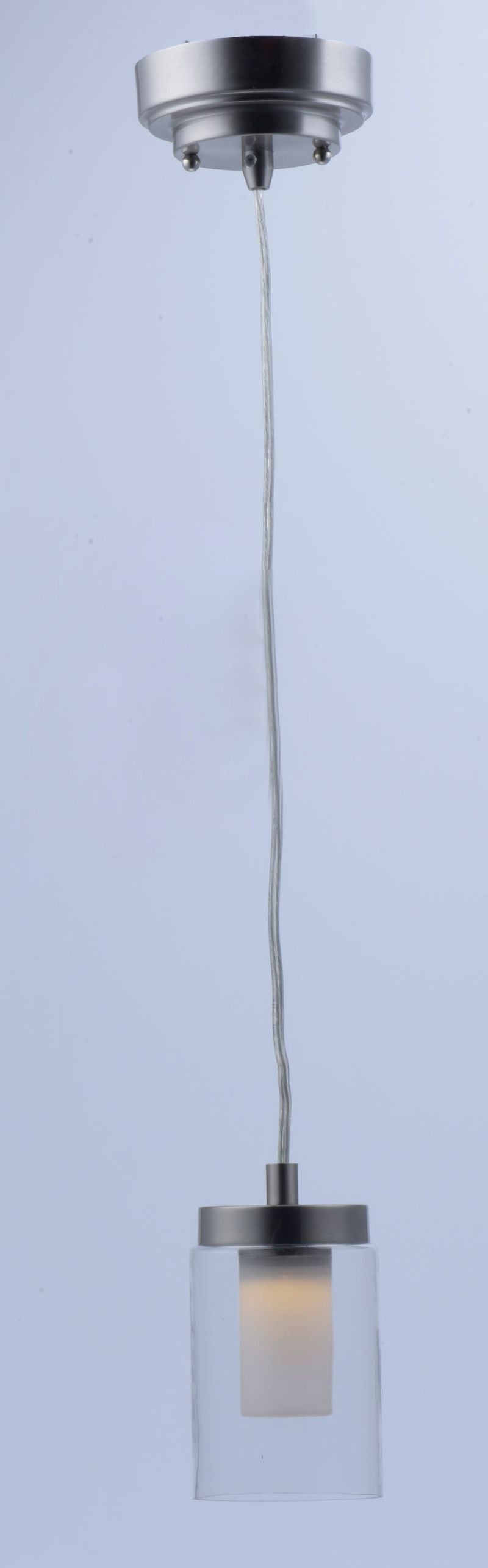 Mod 4' Single Light Mini-Pendant Single Pendant in Satin Nickel