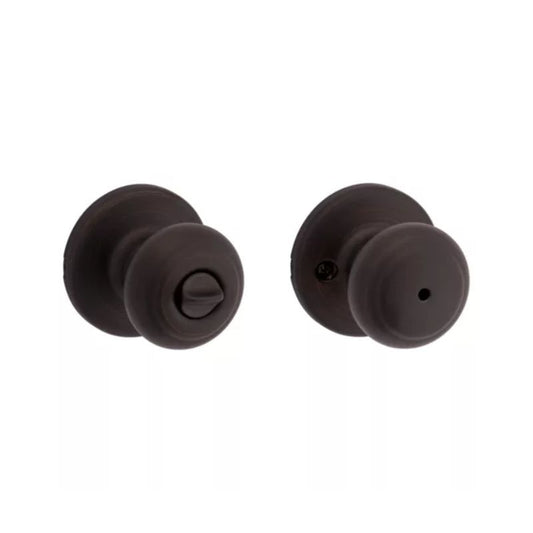 Cove Privacy Door Knob in Venetian Bronze - 6 Way Adjustable Latch