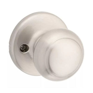 Cove Half Dummy Door Knob in Satin Nickel