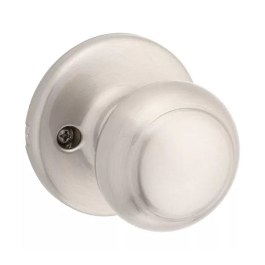 Cove Half Dummy Door Knob in Satin Nickel