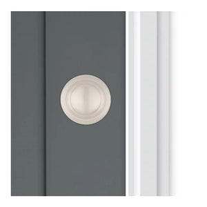 Cove Half Dummy Door Knob in Satin Nickel