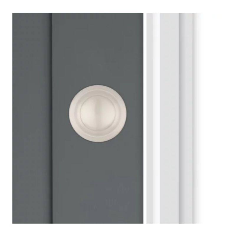 Cove Half Dummy Door Knob in Satin Nickel