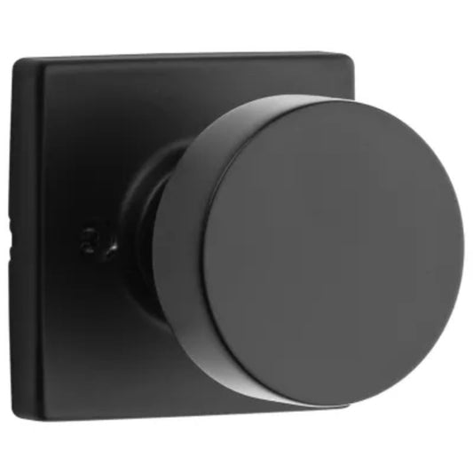 Pismo Square Half Dummy Door Knob in Iron Black