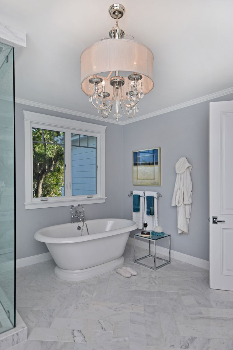 Montgomery 22' 4 Light Single Pendant in Polished Nickel