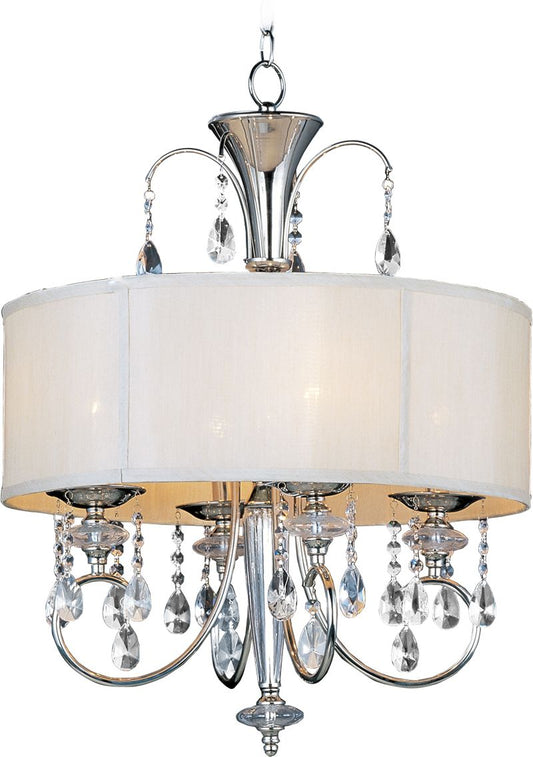 Montgomery 22" 4 Light Single Pendant in Polished Nickel