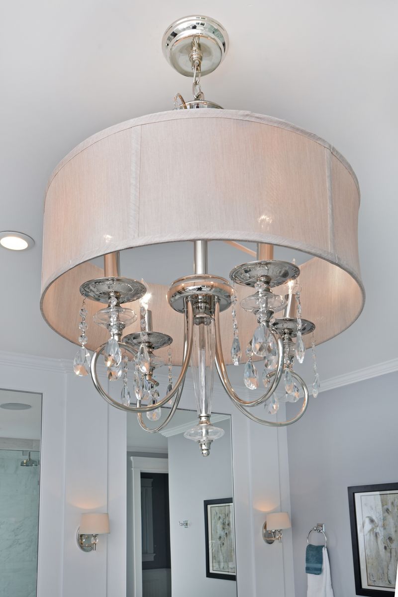 Montgomery 22' 4 Light Single Pendant in Polished Nickel