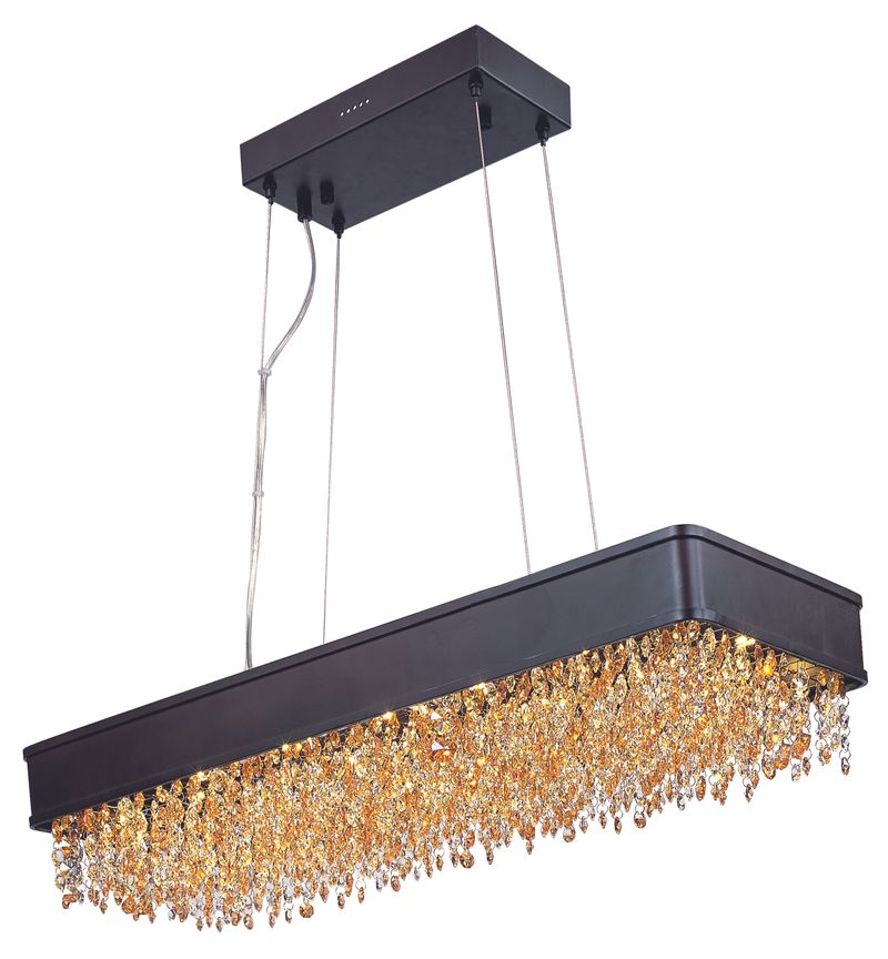 Mystic 12' 22 Light Linear Pendant in Bronze