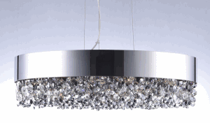 Mystic 24' 16 Light Single Pendant in Polished Chrome