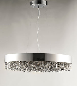 Mystic 30' 22 Light Single Pendant in Polished Chrome