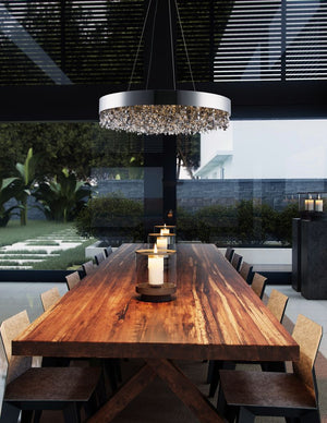 Mystic 30' 22 Light Single Pendant in Polished Chrome