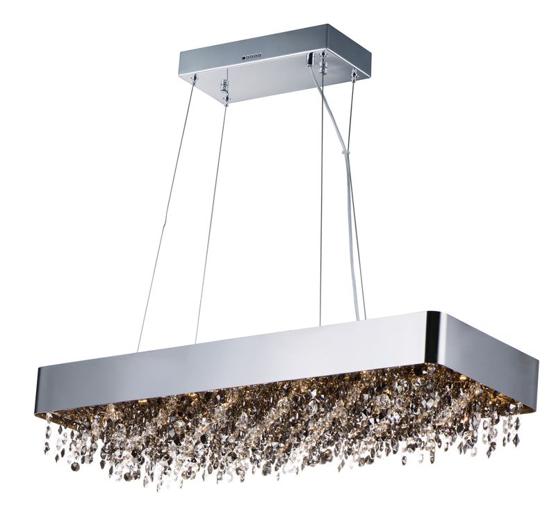 Mystic 12' 22 Light Linear Pendant in Polished Chrome