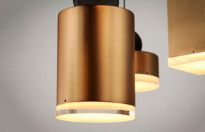 Nob 13.5' 3 Light Multi-Light Pendant in Black and Gold
