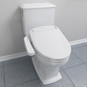 Swash Advanced Round Bidet Seat with Right Hand Control in White