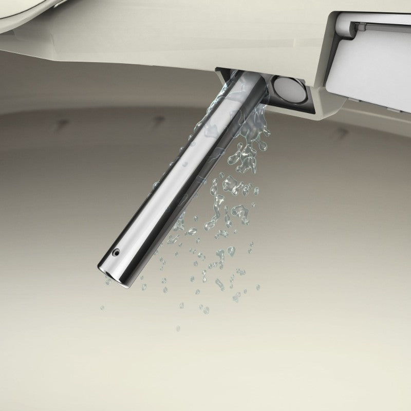 Swash Luxury Elongated Bidet Seat in Biscuit