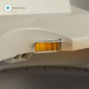 Swash Luxury Elongated Bidet Seat in Biscuit