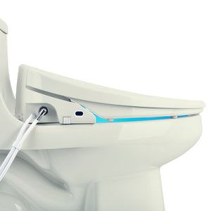 Swash Luxury Elongated Bidet Seat in Biscuit