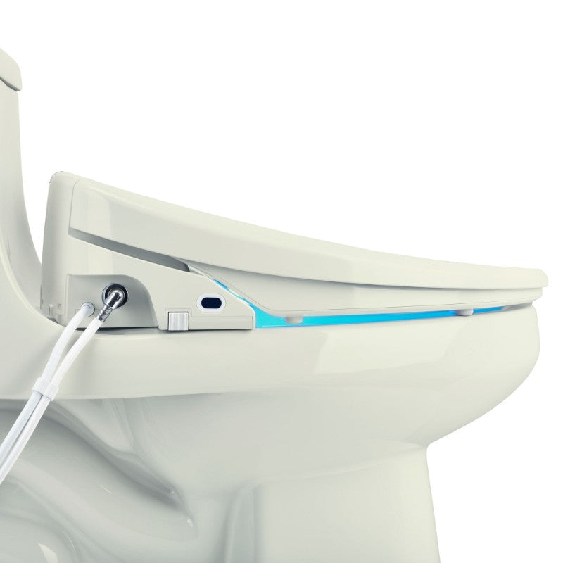 Swash Luxury Elongated Bidet Seat in Biscuit