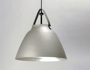 Nordic 19' Single Light Pendant in Black and Brushed Platinum