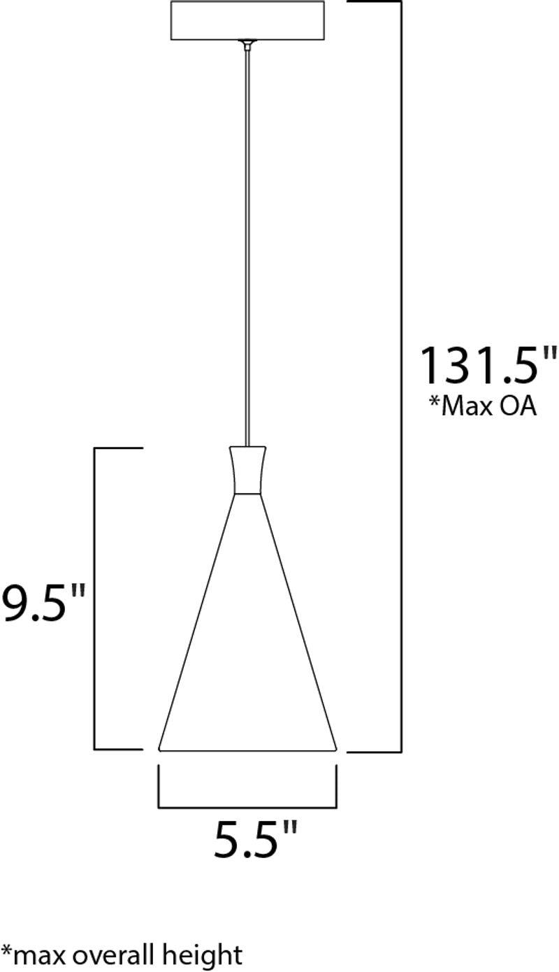 Norsk 5.5' Single Light Pendant in White and Metallic Gold