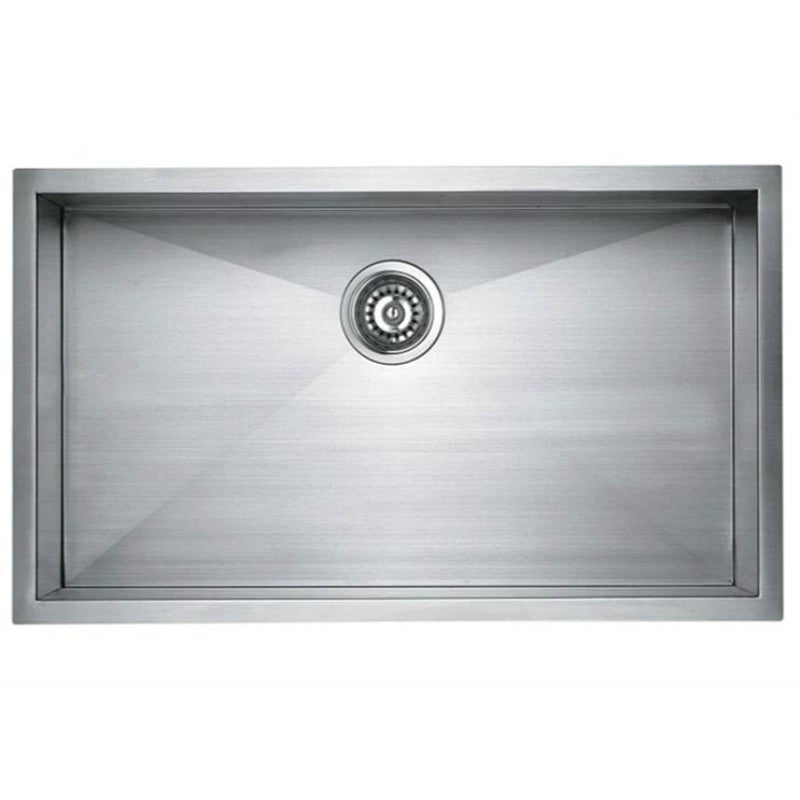 Cana 32' Single Basin Undermount Kitchen Sink in Stainless Steel