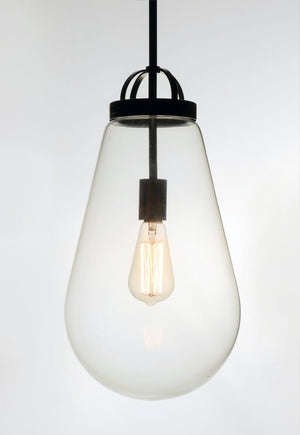 Nyla 9.5' Wide 1 Light Single Pendant using E26 Medium Incandescent Bulbs in Satin Nickel