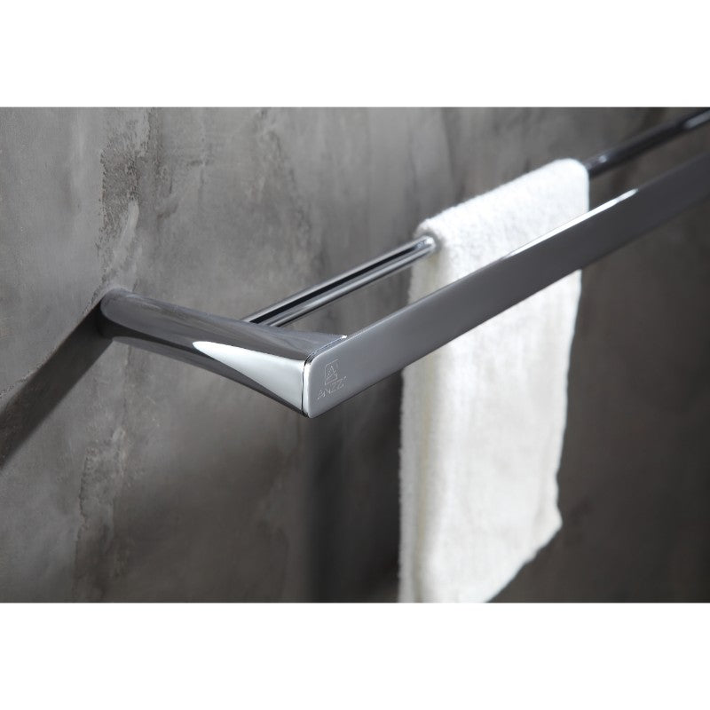 Caster 3 Towel Bar in Polished Chrome