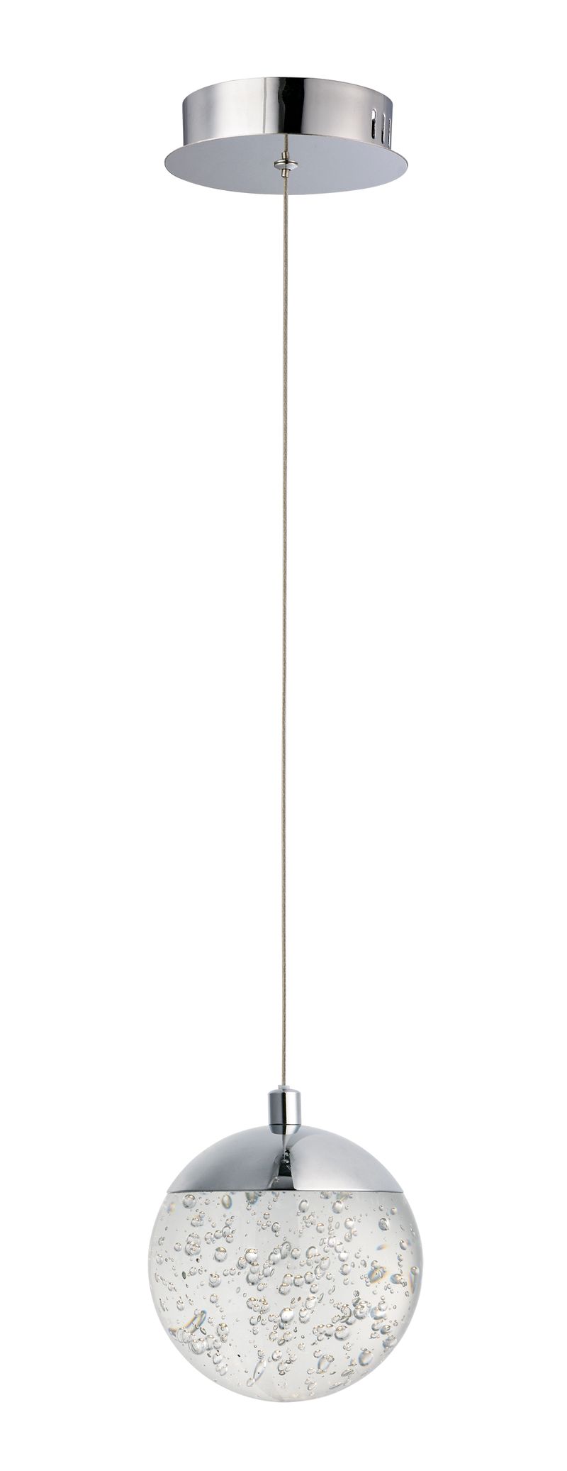Orb II 5.5' Single Light Pendant in Polished Chrome