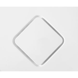 Eternity 38' x 38' x 4' Acrylic Quarter Round Shower Base in White