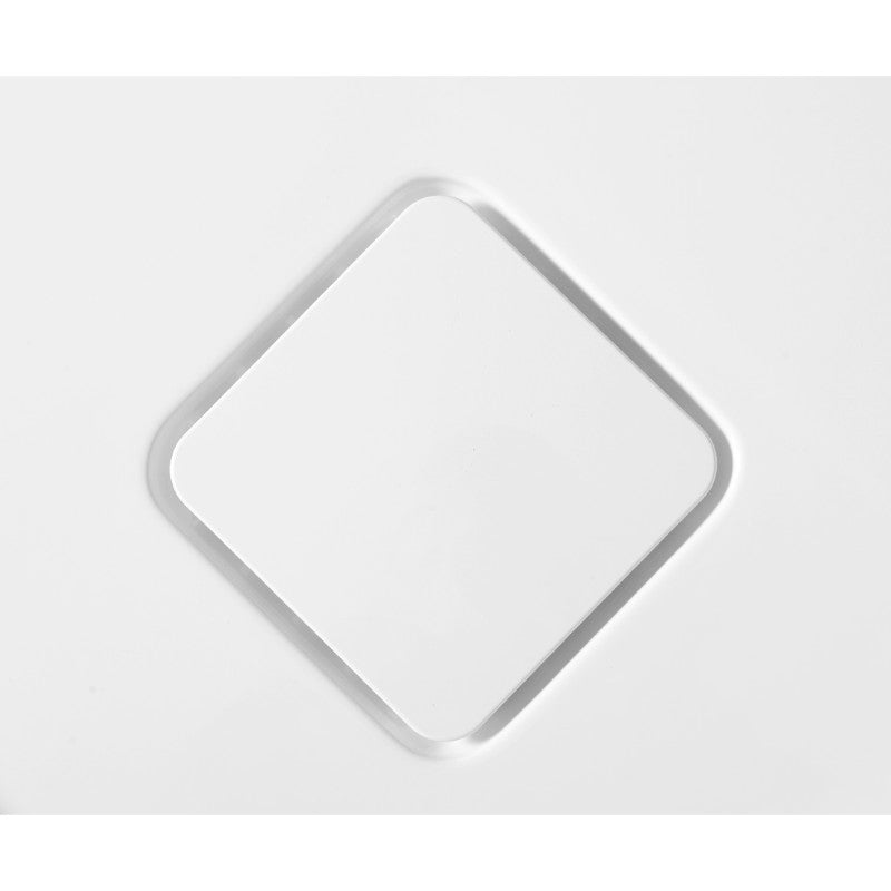 Eternity 38' x 38' x 4' Acrylic Quarter Round Shower Base in White