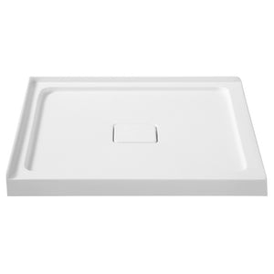 Titan 36' x 36' x 3.5' Acrylic Shower Base in White