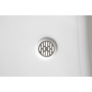 Tier 60' x 32' x 5.5' Right Drain Acrylic Shower Base in Glossy White