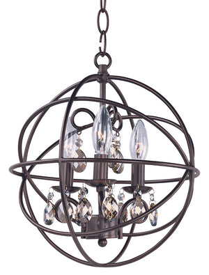 Orbit 12' 3 Light Single-Tier Chandelier in Oil Rubbed Bronze