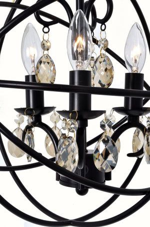 Orbit 12' 3 Light Single-Tier Chandelier in Oil Rubbed Bronze