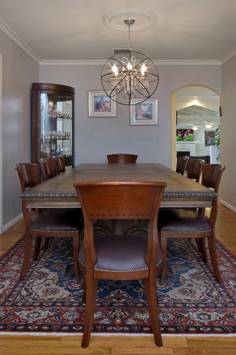 Orbit 25' 6 Light Single-Tier Chandelier in Anthracite and Polished Nickel