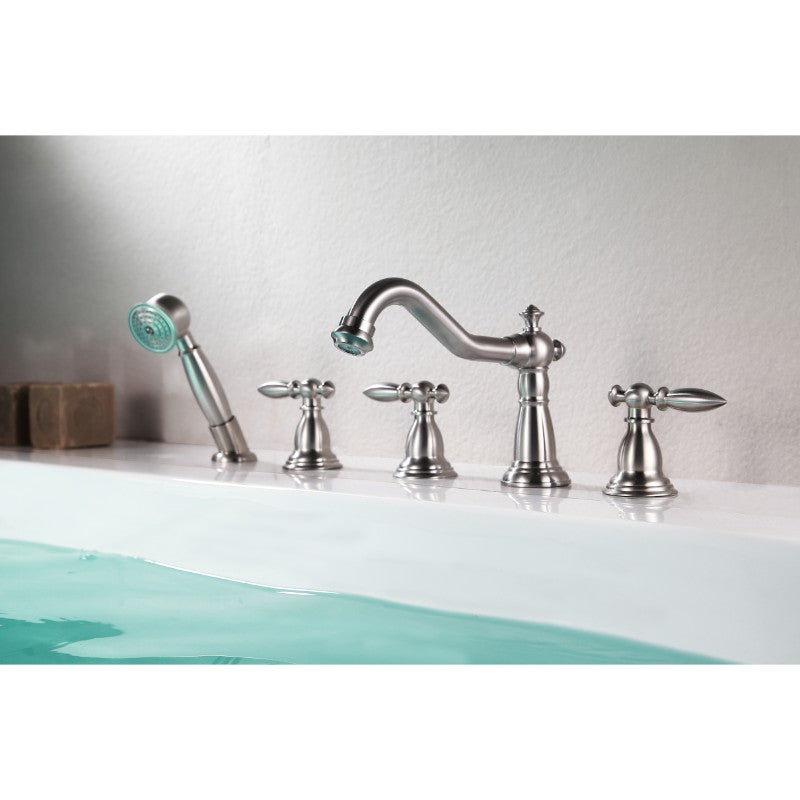 Patriarch Roman Tub Filler Faucet in Brushed Nickel