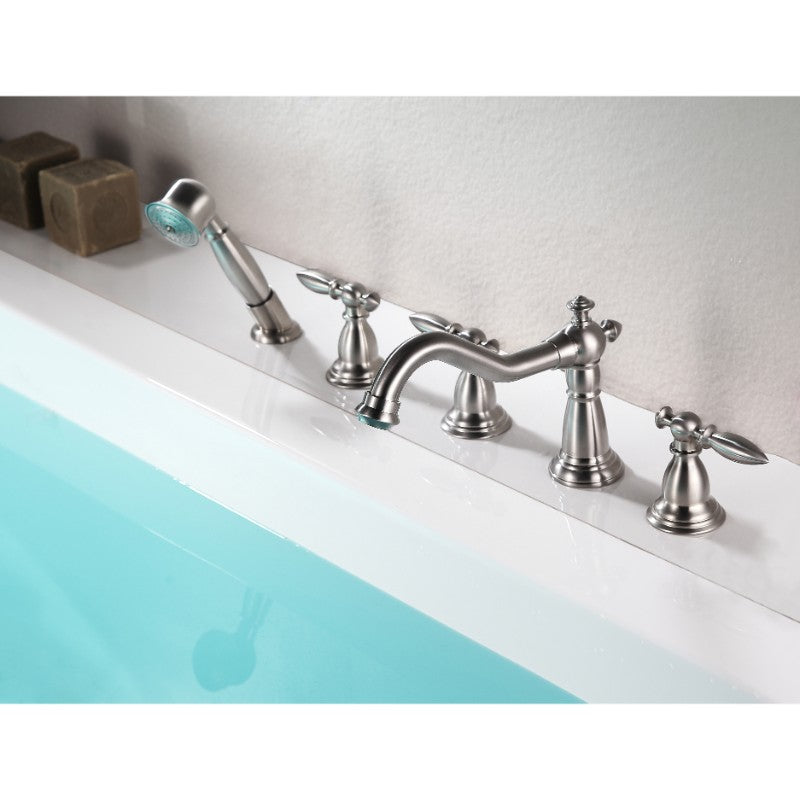 Patriarch Roman Tub Filler Faucet in Brushed Nickel