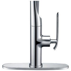 Accent 19.69' Single-Handle Pull-Down Kitchen Faucet in Polished Chrome