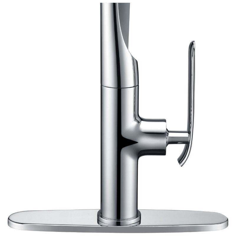 Accent 19.69' Single-Handle Pull-Down Kitchen Faucet in Polished Chrome