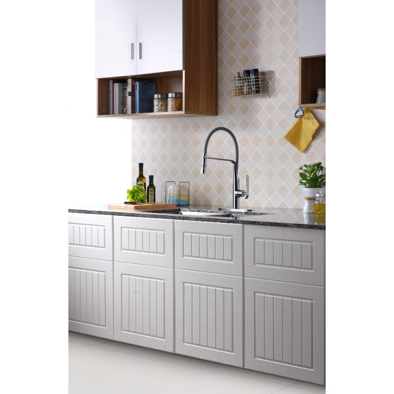 Accent 19.69' Single-Handle Pull-Down Kitchen Faucet in Polished Chrome