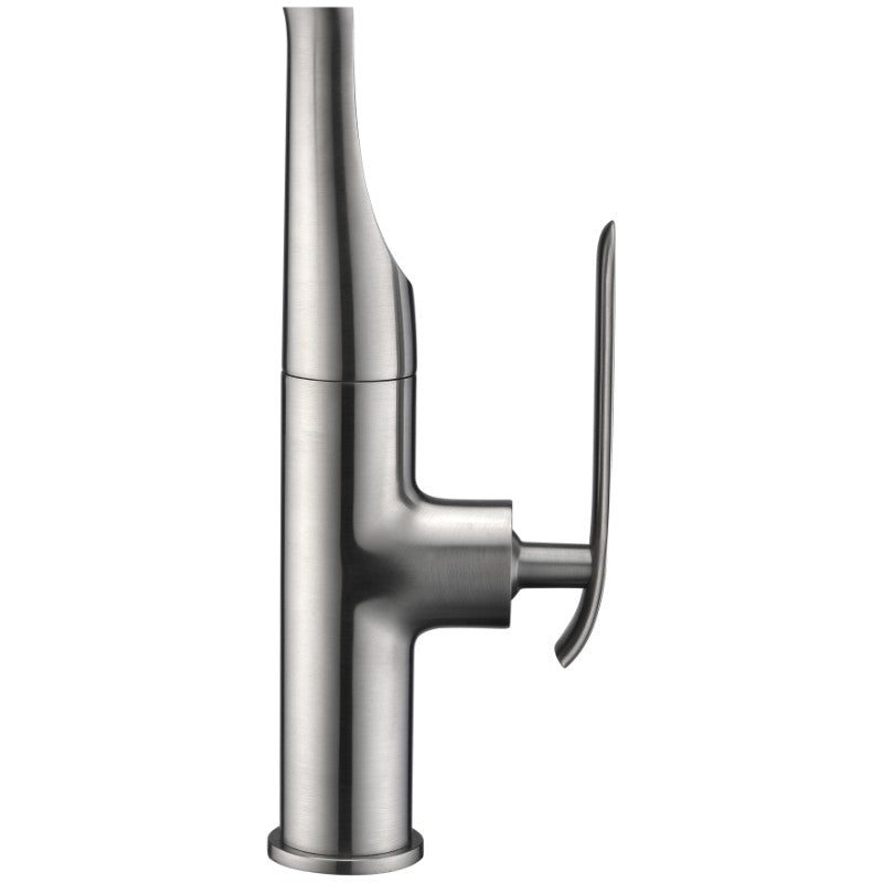 Accent 19.69' Single-Handle Pull-Down Kitchen Faucet in Brushed Nickel