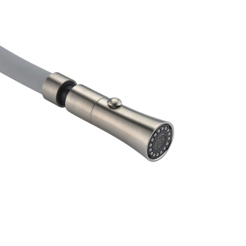 Accent 19.69' Single-Handle Pull-Down Kitchen Faucet in Brushed Nickel