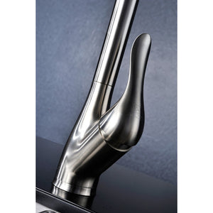 Accent 16.43' Single-Handle Pull-Down Kitchen Faucet in Brushed Nickel