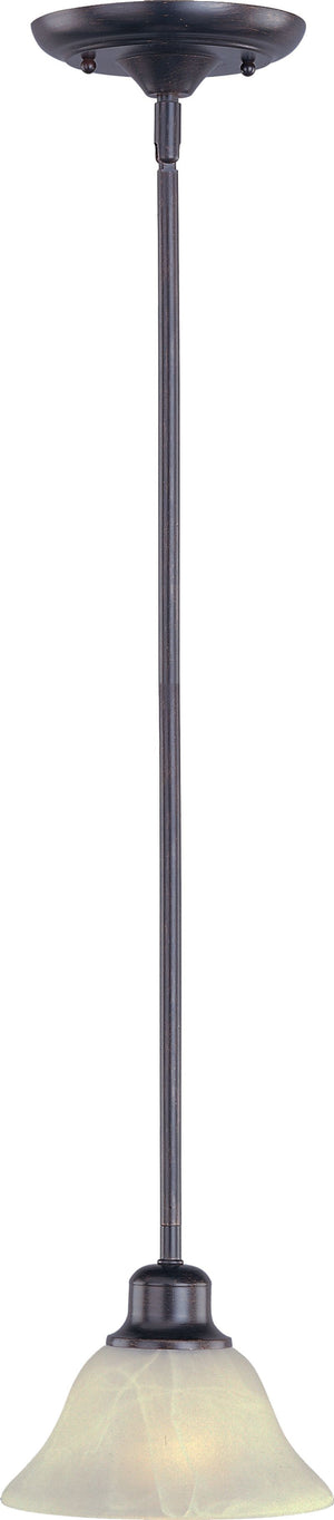 Pacific 7' Single Light Mini-Pendant in Kentucky Bronze with Wilshire Glass Finish