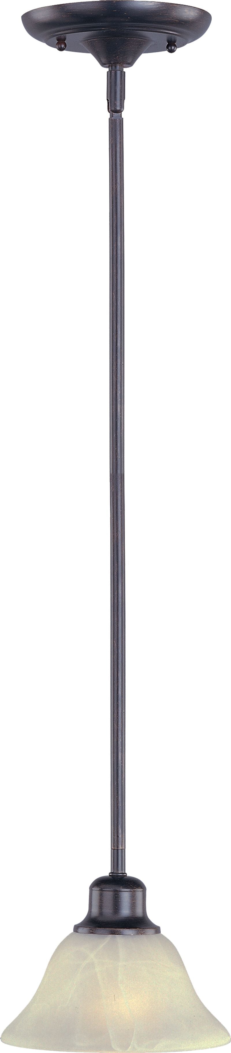 Pacific 7' Single Light Mini-Pendant in Kentucky Bronze with Wilshire Glass Finish