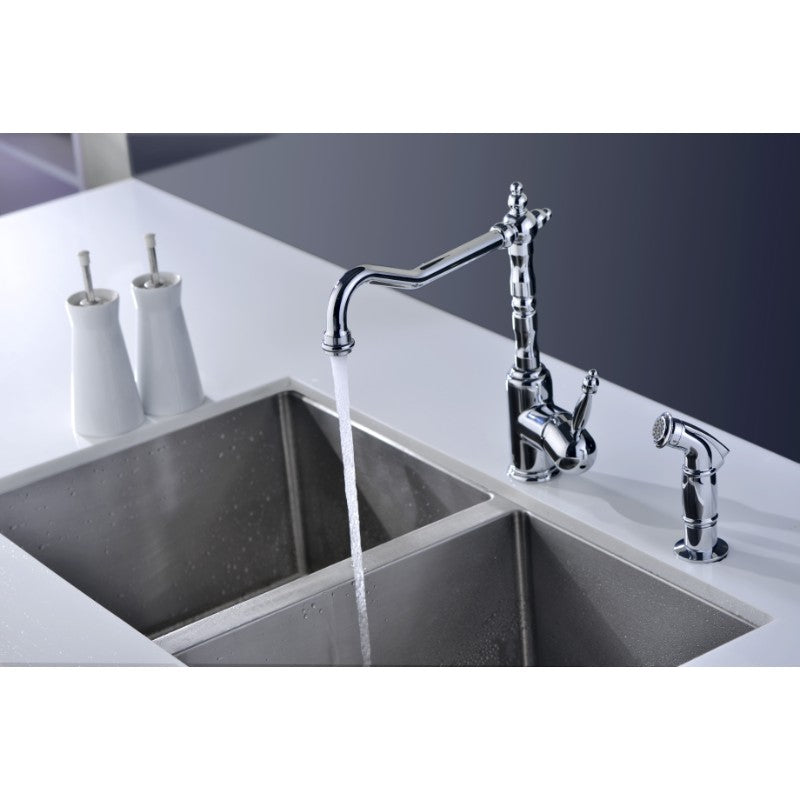 Locke Single-Handle Kitchen Faucet in Polished Chrome