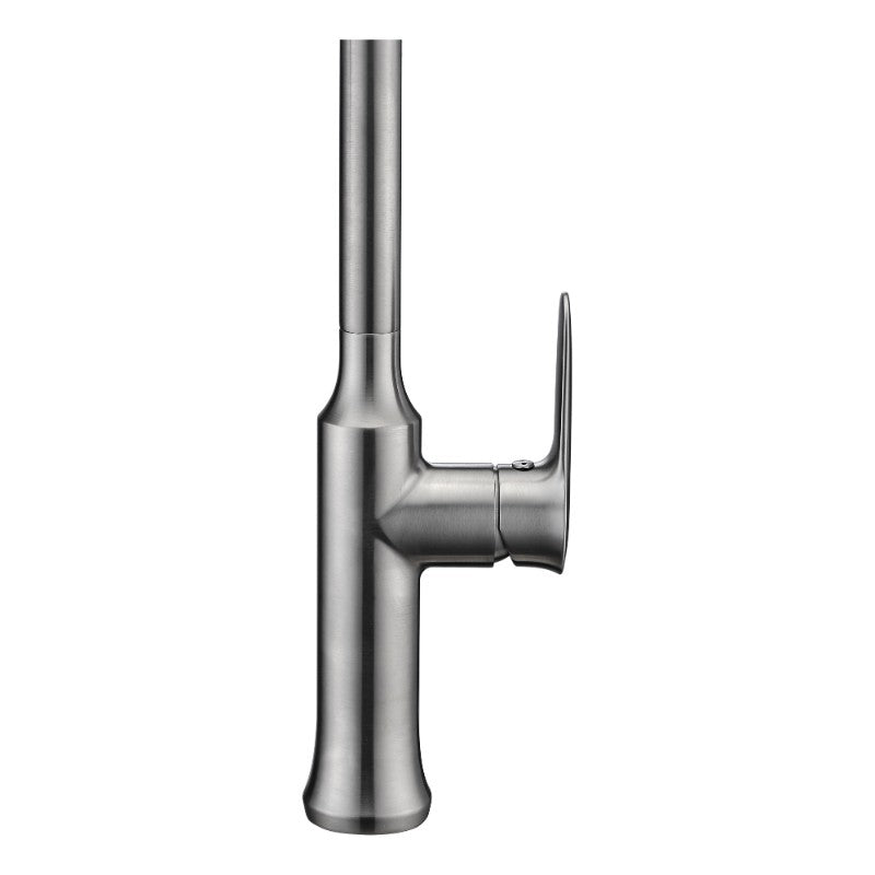 Cresent Single-Handle Pull-Down Kitchen Faucet in Brushed Nickel