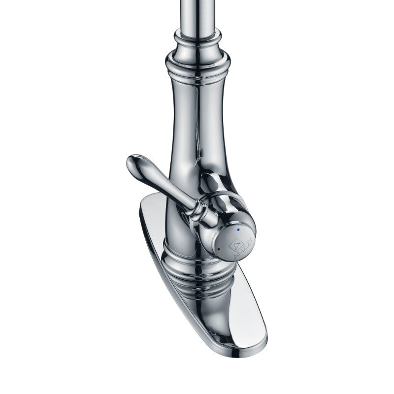 Luna Single-Handle Pull-Down Kitchen Faucet in Polished Chrome