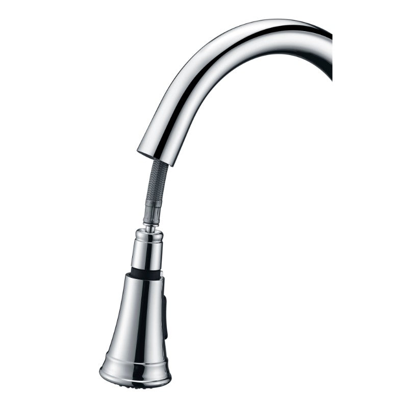 Luna Single-Handle Pull-Down Kitchen Faucet in Polished Chrome