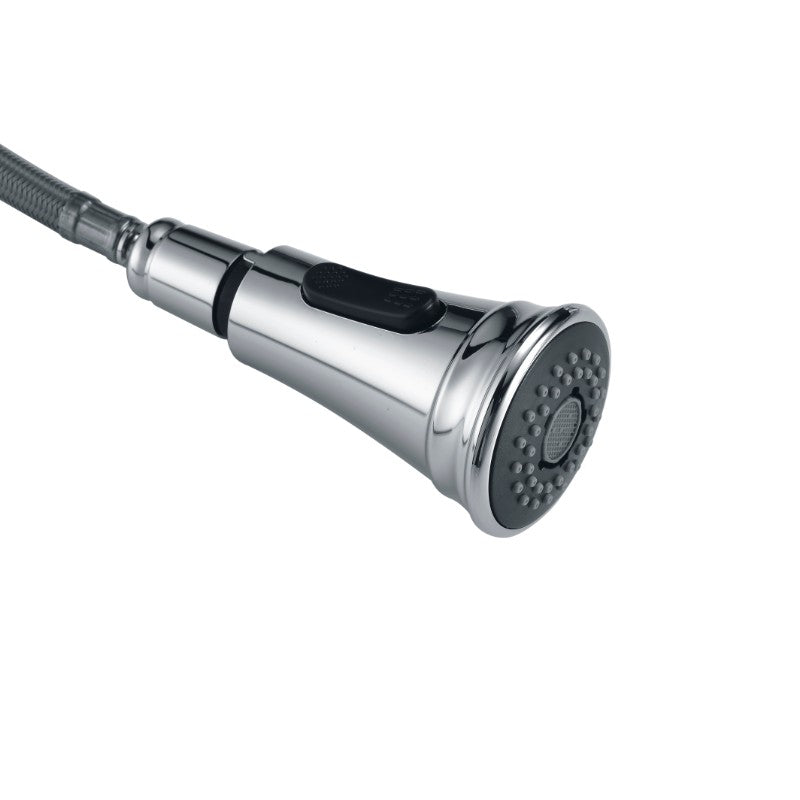 Luna Single-Handle Pull-Down Kitchen Faucet in Polished Chrome