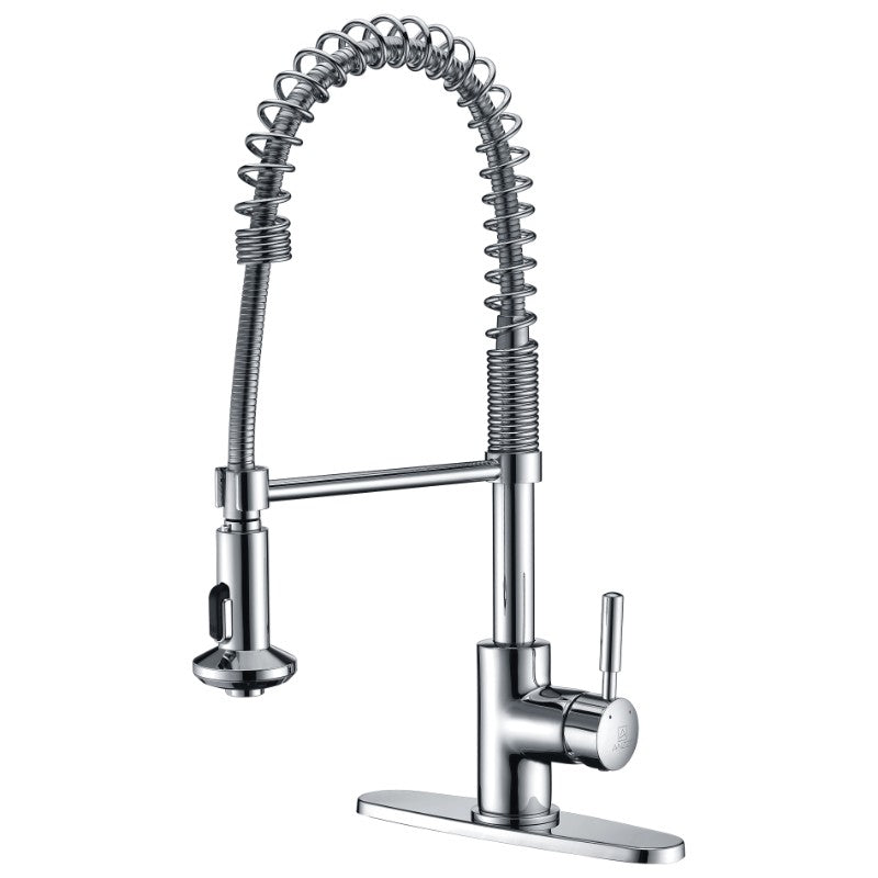 Eclipse Single-Handle Pull-Down Kitchen Faucet in Polished Chrome